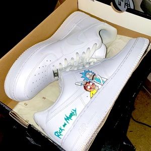 Custom Air Force 1 Rick and morty